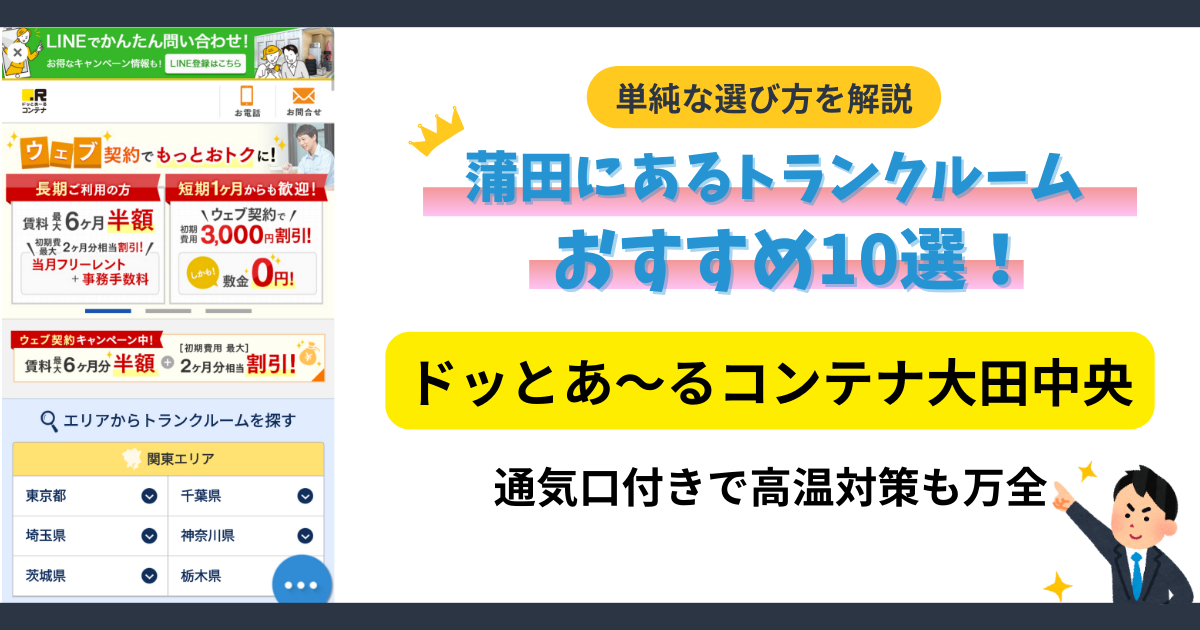 ドッとあ～るコンテナ大田中央イメージ