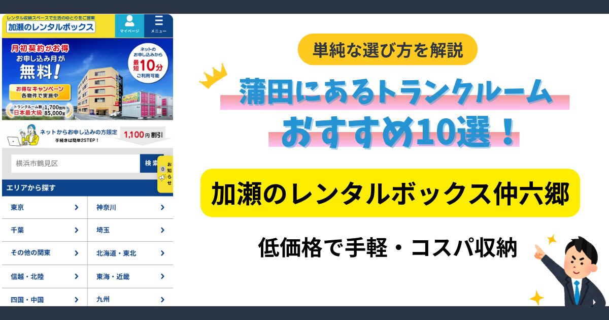 加瀬のレンタルボックス仲六郷イメージ