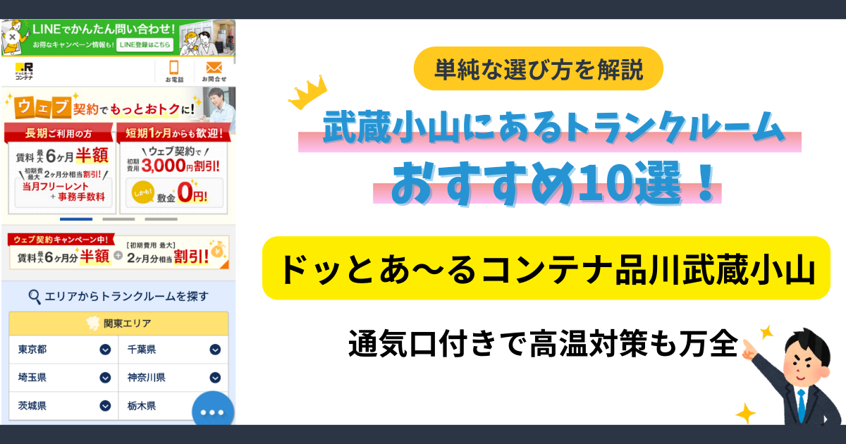 ドッとあ～るコンテナ品川武蔵小山イメージ