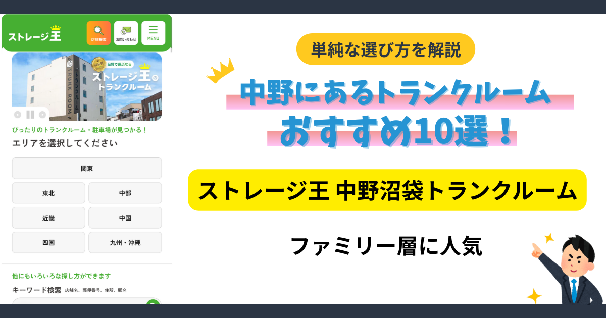 ストレージ王中野沼袋トランクルームイメージ