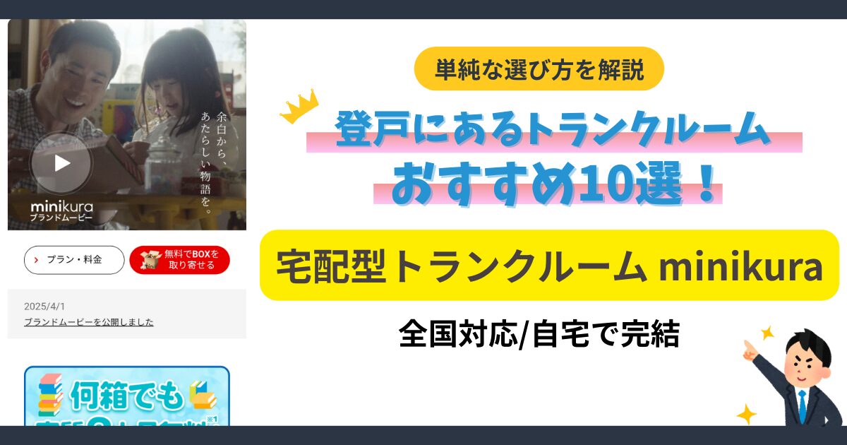 宅配型トランクルーム minikura