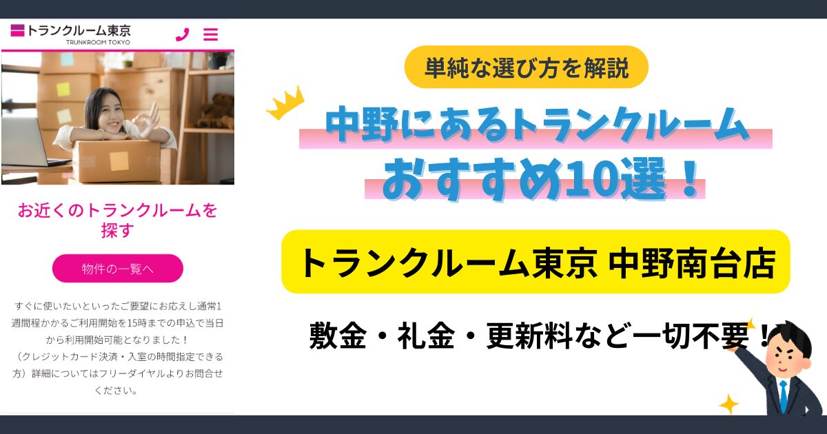 トランクルーム東京 中野南台店イメージ