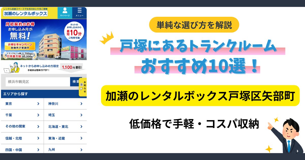 加瀬のトランクルーム戸塚区矢部町イメージ