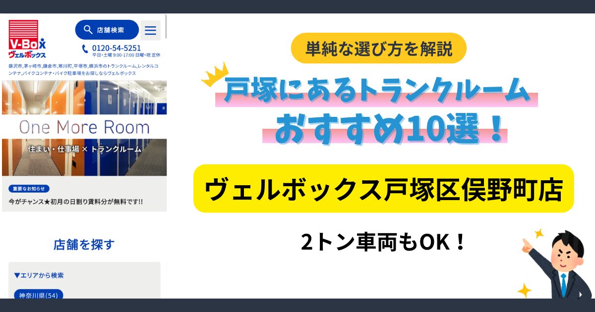 ヴェルボックス戸塚区俣野町店イメージ