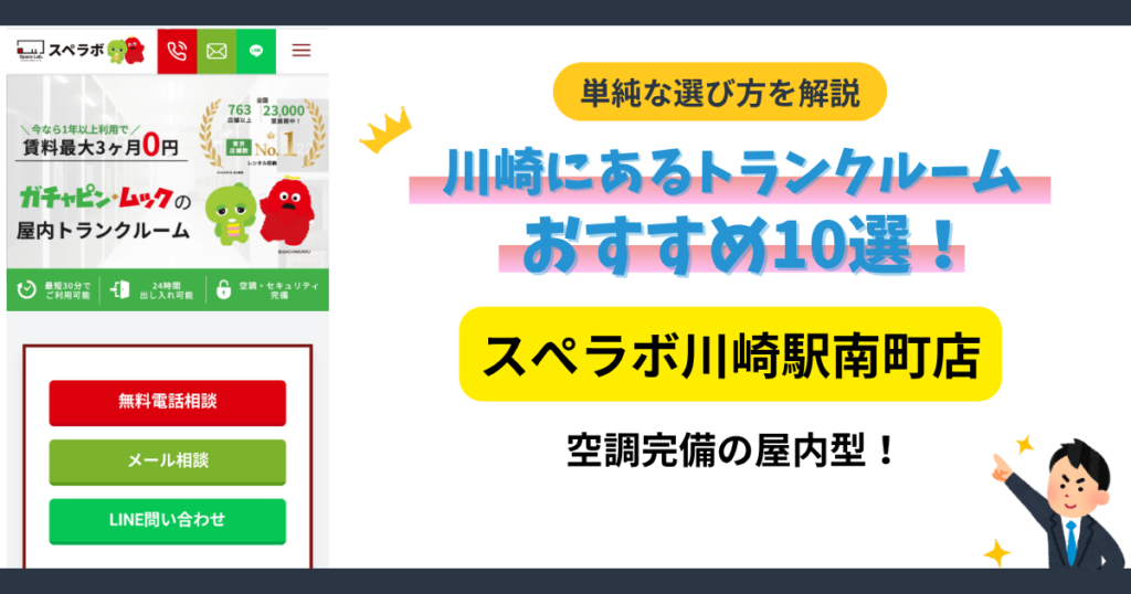 スペラボ川崎駅南町店の屋内トランクルーム