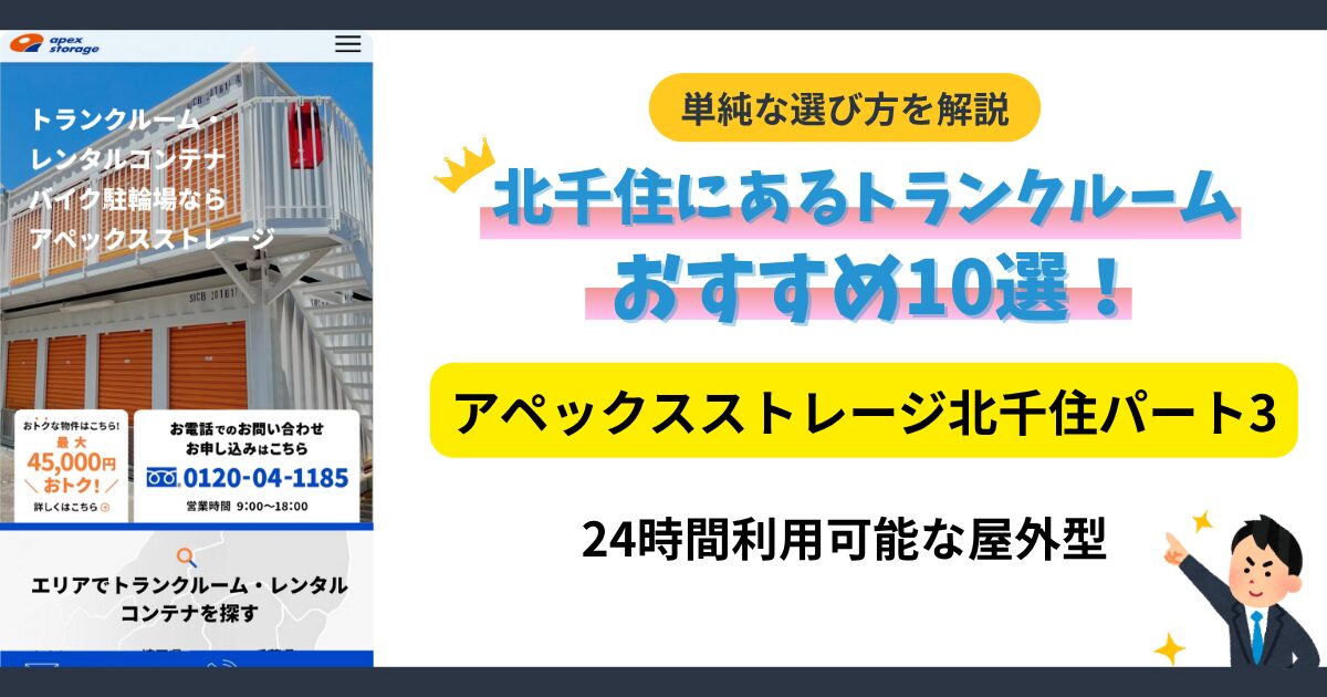 アペックスストレージ北千住パート3イメージ