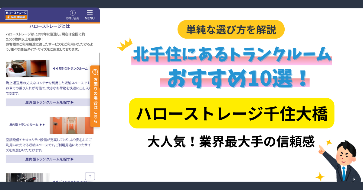 ハローストレージ千住大橋イメージ