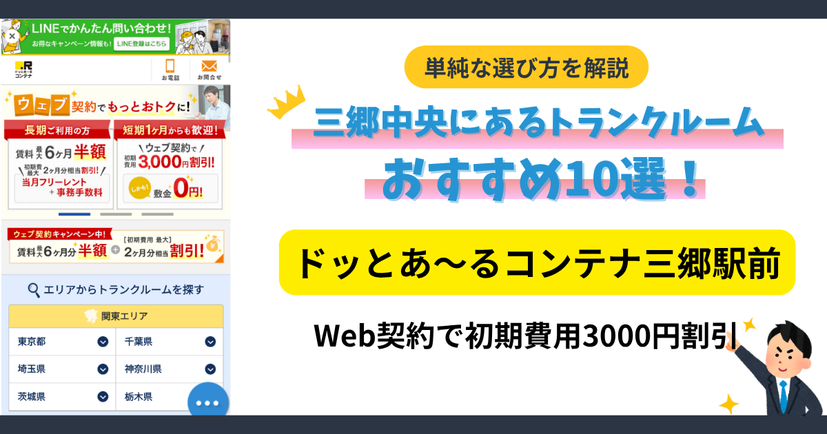 ドッとあ~るコンテナ三郷駅前イメージ