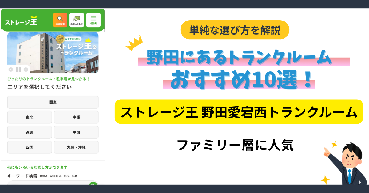 ストレージ王 野田愛宕西トランクルームイメージ