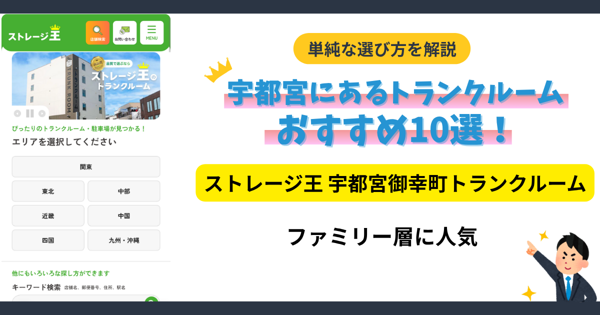 ストレージ王 宇都宮御幸町トランクルームイメージ