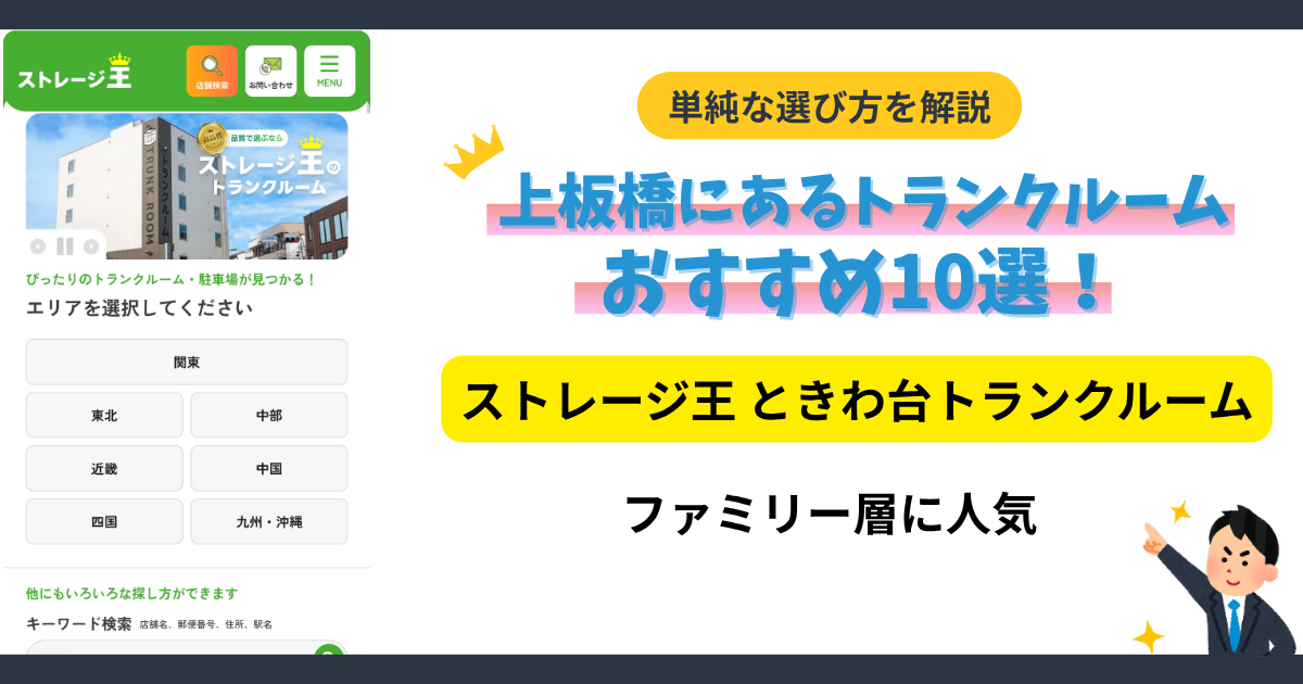 ストレージ王 ときわ台トランクルームイメージ