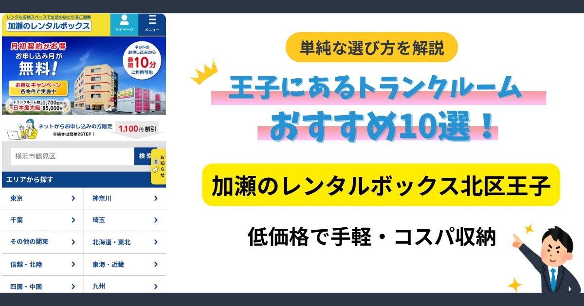 加瀬のトランクルーム北区王子イメージ