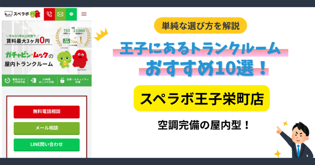 スペラボ王子栄町店の屋内トランクルーム
