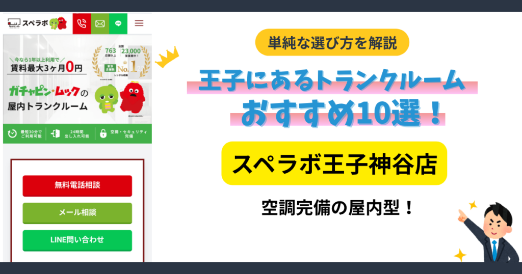 スペラボ王子神谷店の屋内トランクルーム