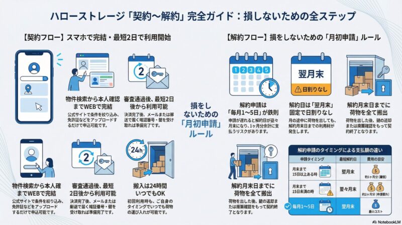 トランクルーム契約・解約完全ガイド